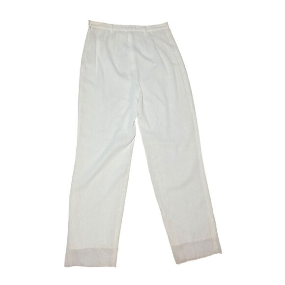 Adolfo Dominguez White High Waist Wide Leg Pants Size 46 - Picture 2 of 7